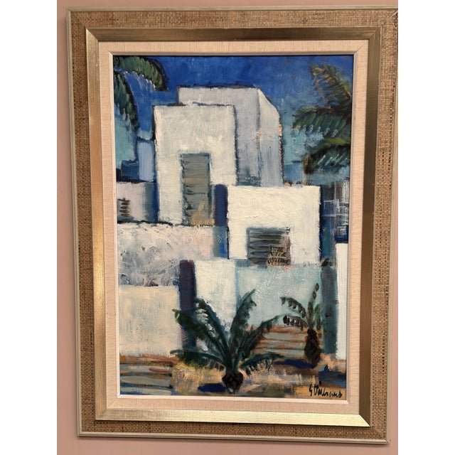 Gunnar Stålbrand, Palm Trees, 1960s, Oil Painting on Canvas, Framed For Sale - Image 18 of 18