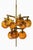 Ceiling lamp in brass and amber glass by hans-agne jakobsson, 1950's additional information: material: brass and amber...