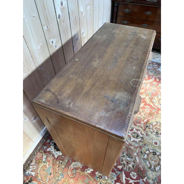Vintage Oak Chest of Drawers, 1950 For Sale - Image 3 of 9