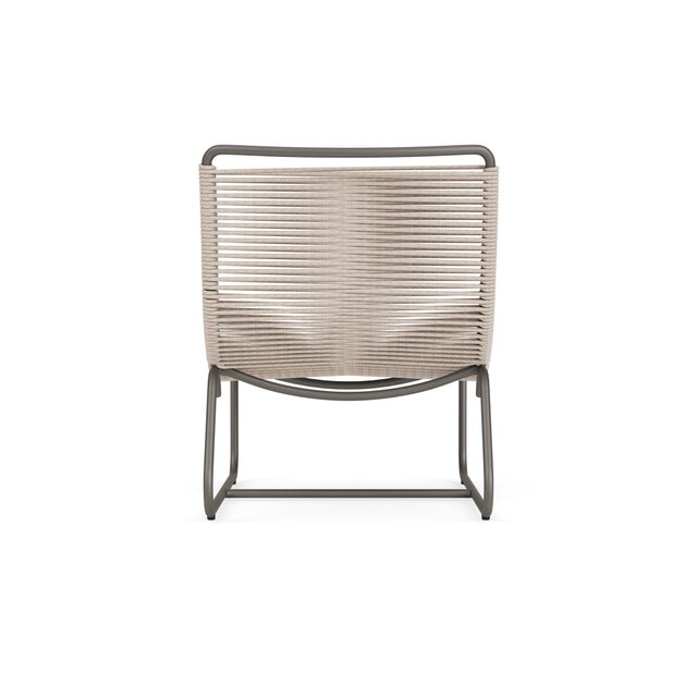 Brown Jordan Brown Jordan Walter Lamb Aluminum Lounge Chair, Mica frame with Pebble fabric For Sale - Image 4 of 12