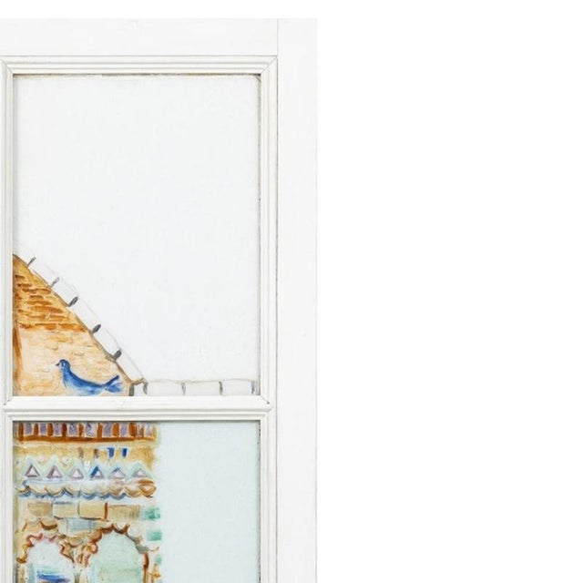 Mily Possoz, Six-Piece Composition, 20th Century, Painting on Glass Panels For Sale - Image 4 of 6