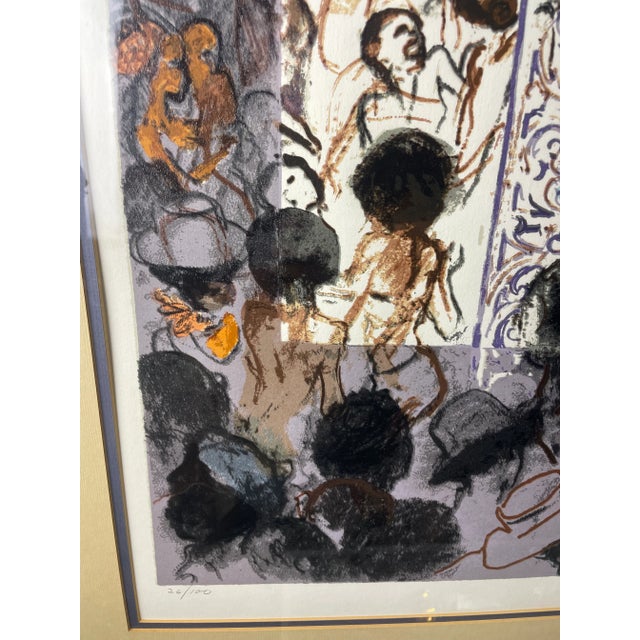 Leroy Neiman Leroy Neiman “Harlem Streets” Hand Signed & Numbered Serigraph 26/100 For Sale - Image 4 of 9