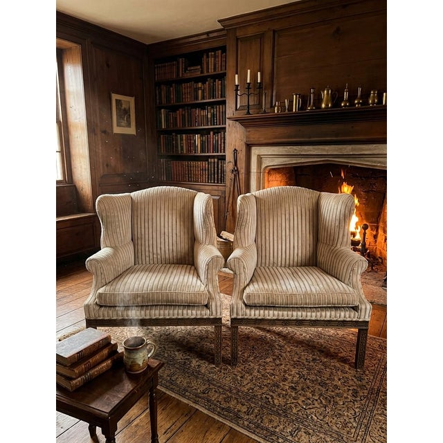 Mid 20th Century Dennis and Leen Wing Chairs For Sale - Image 5 of 5