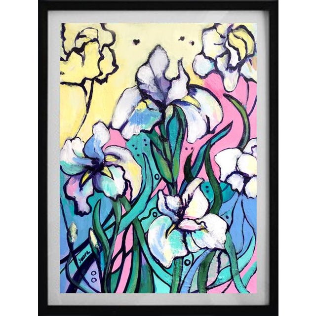 Contemporary Abstract Floral Original Painting by Valeriya Serova For Sale - Image 6 of 15