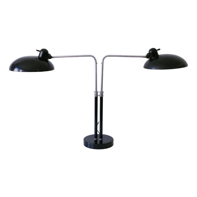 Bauhaus Model 6660 2-Armed Desk Light by Christian Dell for Kaiser Idell, 1930s For Sale