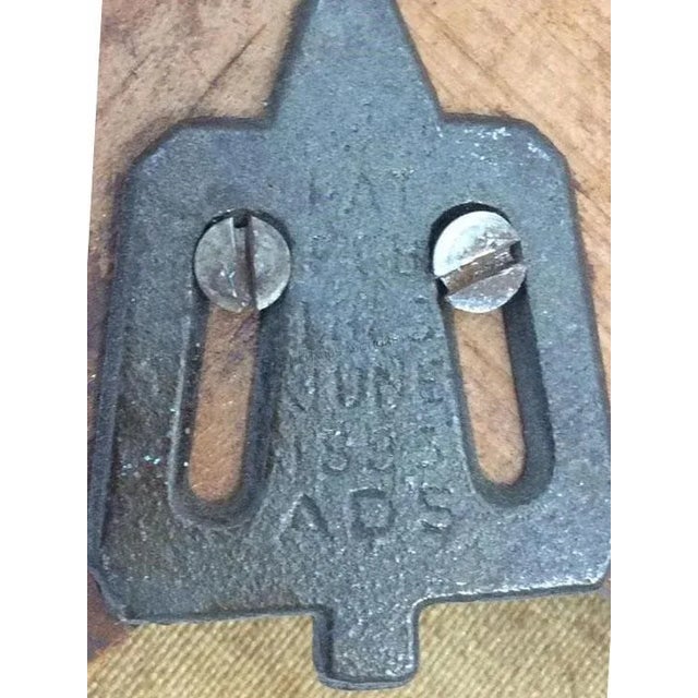 Wood Antique Oil Painting - Winter Scene For Sale - Image 7 of 8