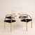 Hollywood Regency Vintage Chairs in Acrylic and Brass from Belgo Chrome, 1980s, Set of 4 For Sale - Image 3 of 11