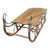 Sleigh Swan Coffee Table With Glass Top For Sale