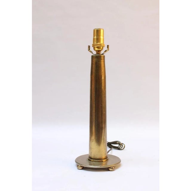 American Vintage Brass Artillery Shell Trench Art Table Lamp For Sale - Image 3 of 13