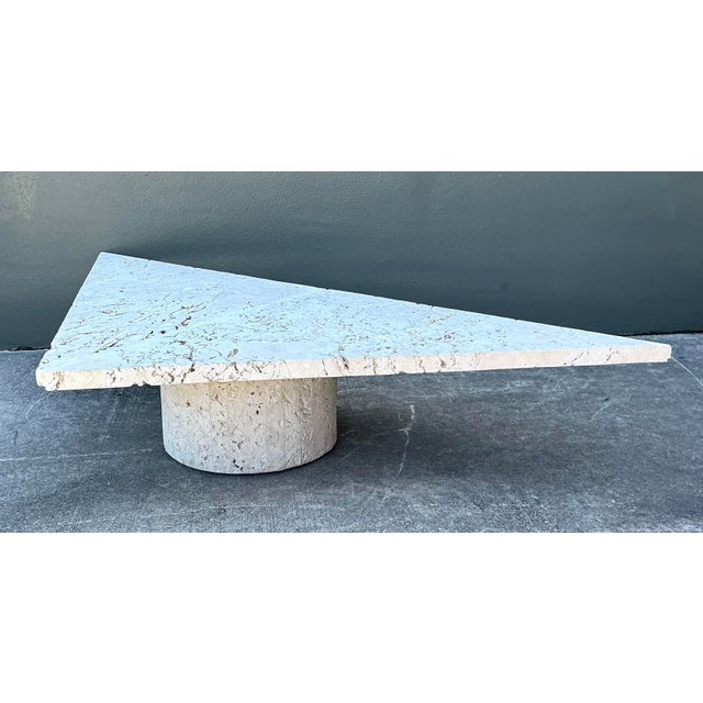 Late 20th Century Vintage Geometric Coquina Coffee Table For Sale - Image 5 of 12