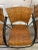 Tan 1960s Mid-Century Modern Set of 4 Wrought Iron & Rattan High Seat Armchairs For Sale - Image 8 of 11