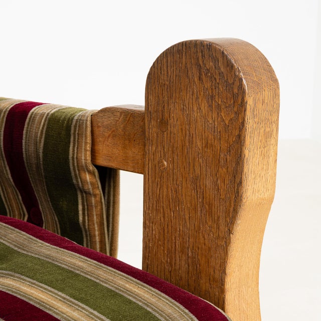 Brutalist 19th Century France Brutalist Burgundy Wood Armchair For Sale - Image 3 of 11
