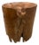 Andrianna Shamaris Organic Natural Teak Wood Tray Side Table For Sale
