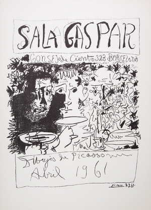 Pablo Picasso, Exposition de dessins, Lithograph