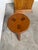Antique tripod stool in solid gilt elm. We love its overall look, its subtly elegant tripod base, and the way the base is...
