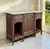 Antique French Louis XV style display buffet crafted from richly figured oak and crowned with a beautifully contoured...
