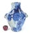 There are stunning colors exhibited in these large reduction glazed pot. This pot has two elephant handles on either side....