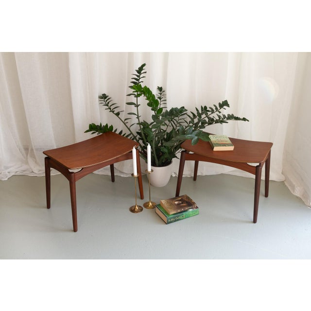 Set of Vintage Danish Teak Footstools by Sigfred Omann for Ølholm, 1950s For Sale - Image 16 of 18