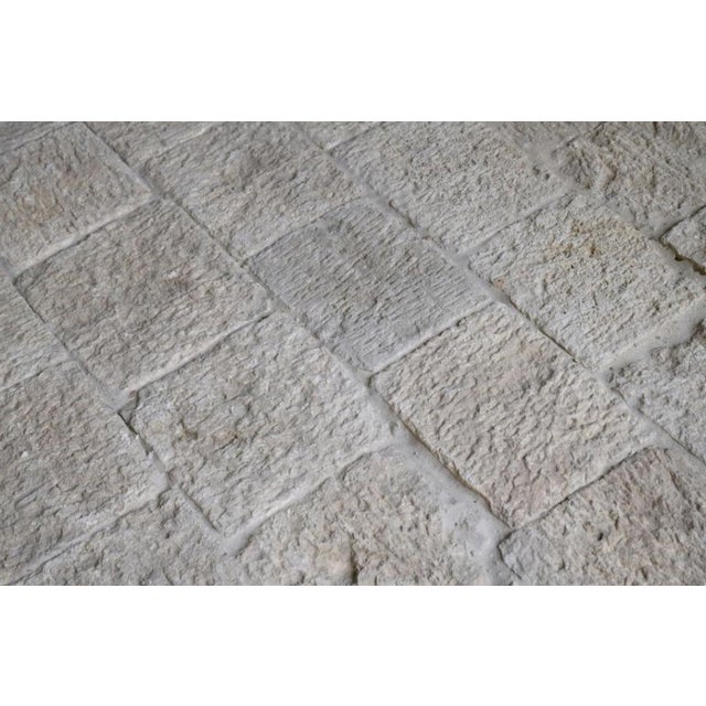 Rustic Thick Rustic Rare Italian Old Limestone Flooring Tile For Sale - Image 3 of 11