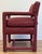 Burgundy Vintage MCM Burgundy Parsons Style Arm Chair For Sale - Image 8 of 11
