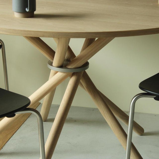 Hector Light Oak Dining Table 120 by Eberhart Furniture For Sale - Image 6 of 17