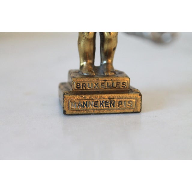 Brass Vintage Brass Bruxelles Manneken Pis Wine Bottle Opener For Sale - Image 8 of 8