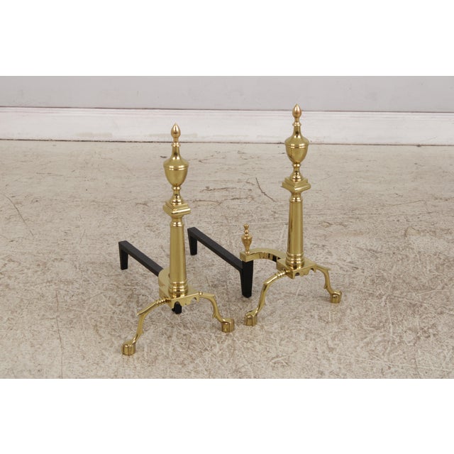 Traditional Virginia Metalcrafters 9 Piece Fireplace Screen Andiron Tool Set For Sale - Image 3 of 18