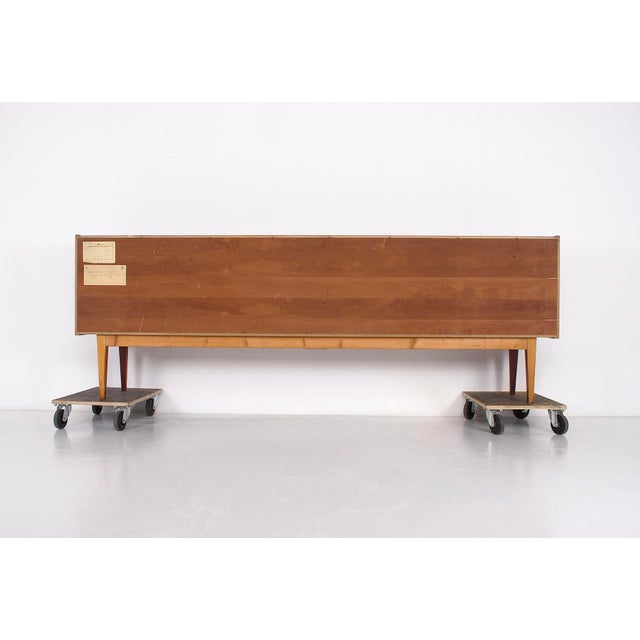 Wood Scandinavian Teak Sideboard with Three Doors, 1960s For Sale - Image 7 of 8