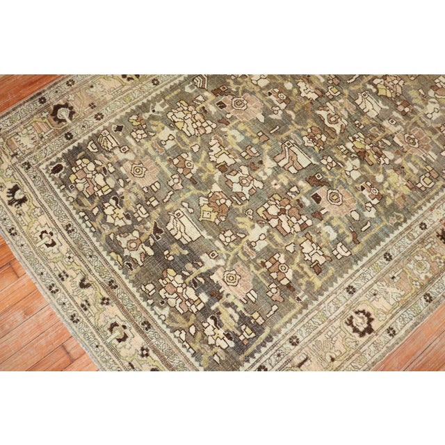 Early 20th Century Antique Zabihi Collection Persian Bidjar Accent Rug - 4'5" x 6'8" For Sale - Image 5 of 8