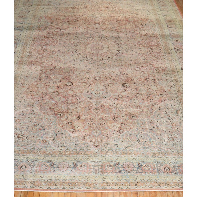 Antique Zabihi Collection Persian Meshed Carpet For Sale - Image 4 of 12