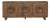 Modern Triple Bowl Buffet / Sideboard For Sale