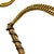 1970s 18k Gold Plate Pendant Fairchild Serpent Pencil W/ Curb Link Chain Necklace For Sale - Image 4 of 6