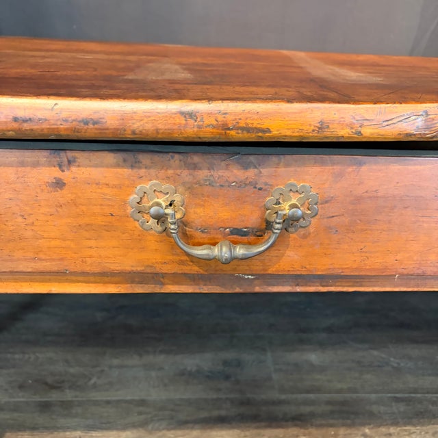 Wood 19th Century French Provincial Dining Table With Two Drawers For Sale - Image 7 of 16