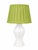 A charming vintage ceramic table lamp featuring a sculptural urn-form body with raised faux-bamboo detailing. Finished in...