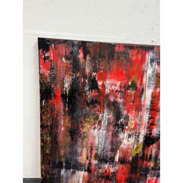 Design Plus Gallery presents "A Life on Canvas" Oil Painting by Adam Fish. This large scale abstract oil painting presents...