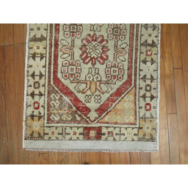 Contemporary Vintage Turkish Anatolian Rug - 0' x 9'2" For Sale - Image 3 of 5