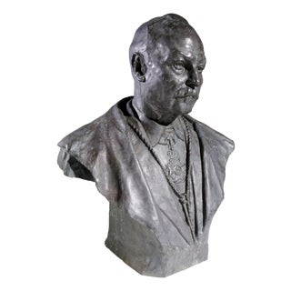 Frantz Vermeylen, Order of Knighthood Bust, 1921, Bronze For Sale