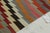 Vintage Mid-Century Geometric Blue Wool Kilim Rug With Multi-Color Accents For Sale In New York - Image 6 of 9