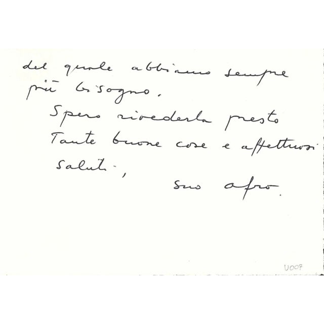 Lot of Manuscripts by Afro Basaldella, 1951-1970 For Sale - Image 4 of 9