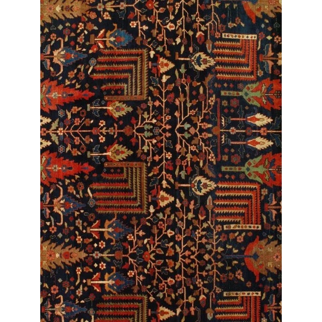 Late 18th Century Late 18th Century Navy Blue Persian Antique Farahan For Sale - Image 5 of 8
