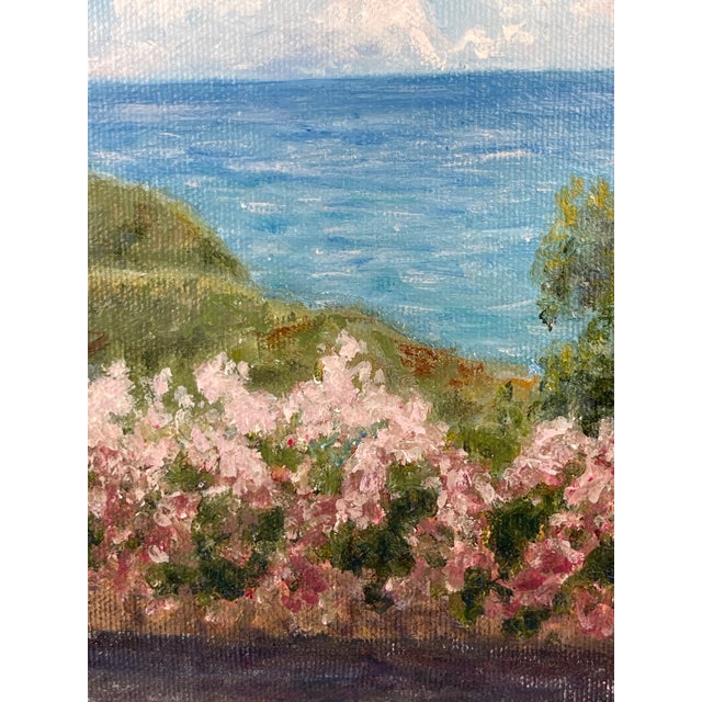 Oil on Canvas Painting Set in a Ornate Frame For Sale - Image 4 of 6