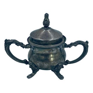 Vintage Silver Sugar Bowl, 1975 For Sale
