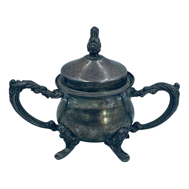 Vintage Silver Sugar Bowl, 1975 For Sale