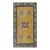 1750s Classic Yellow Greek Key Antique Chinese Ningxia Hallway Runner Wool Rug For Sale