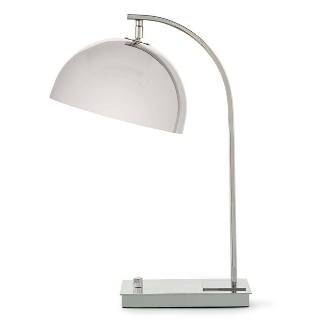 Silver Regina Andrew Otto Steel Desk Lamp, Polished Nickel For Sale - Image 8 of 8