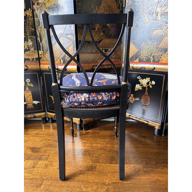 1960s Vintage English Regency Caneback Chair For Sale - Image 5 of 12
