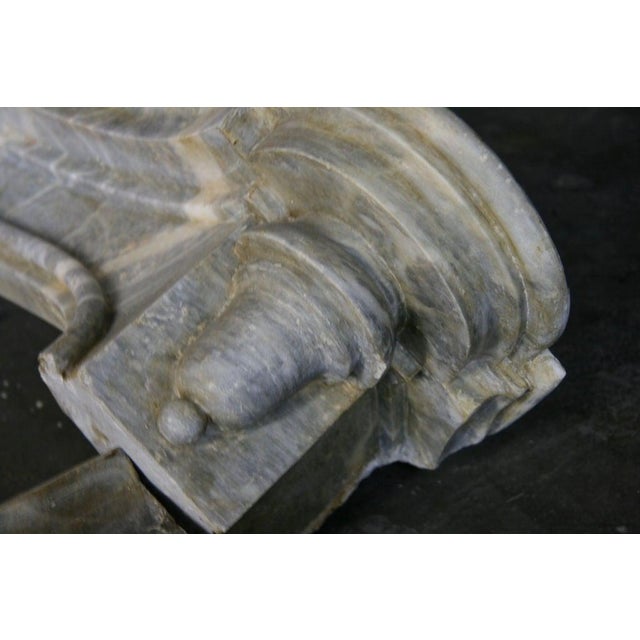 Mid 19th Century 19th C. Italian Marble Fireplace For Sale - Image 5 of 11