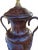 Vintage Wildwood Dark Urn Table Lamp Carved Leaf Hollywood Regency Traditional Brass For Sale In Buffalo - Image 6 of 12