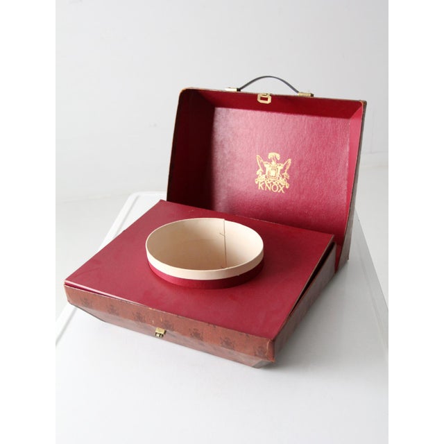 Antique Knox Hat Box For Sale - Image 6 of 12