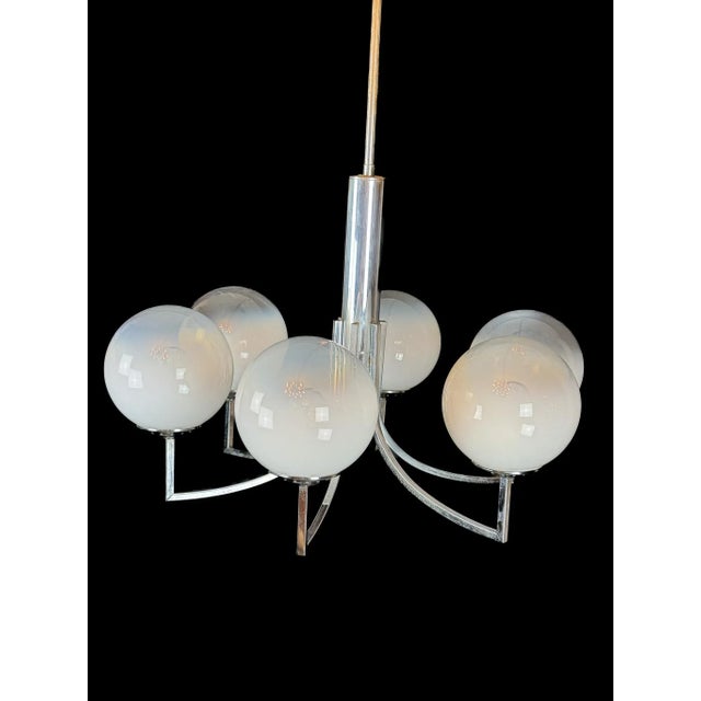 1960s Vintage Italian Chandelier in Murano Glass, 1960s For Sale - Image 5 of 14